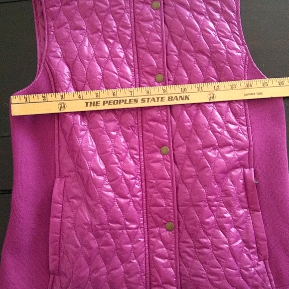 NWT Talbots orchid small petite quilted vest jacket - Picture 10 of 11